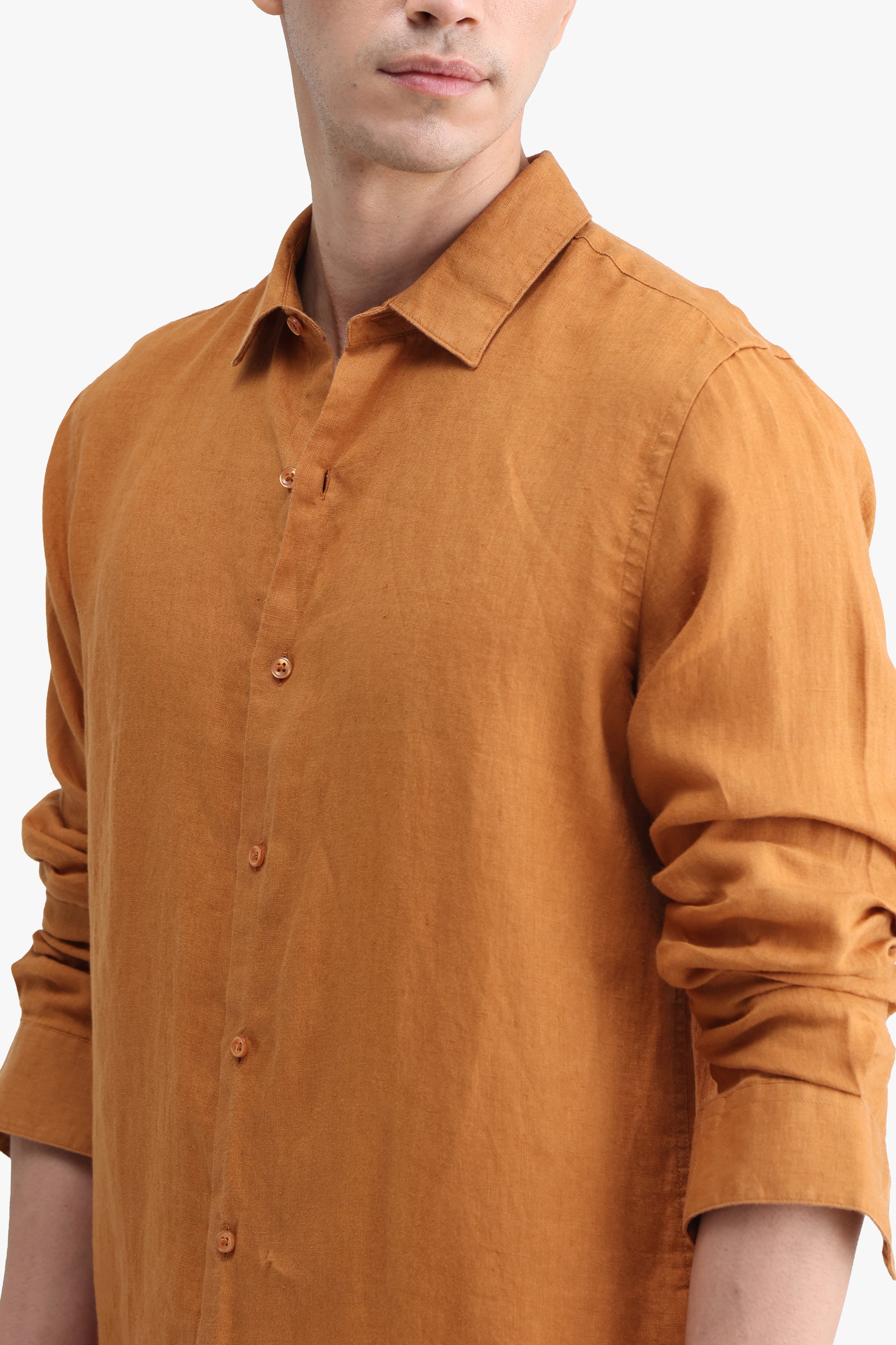 100% PURE LINEN FULL SLEEVE SHIRT
