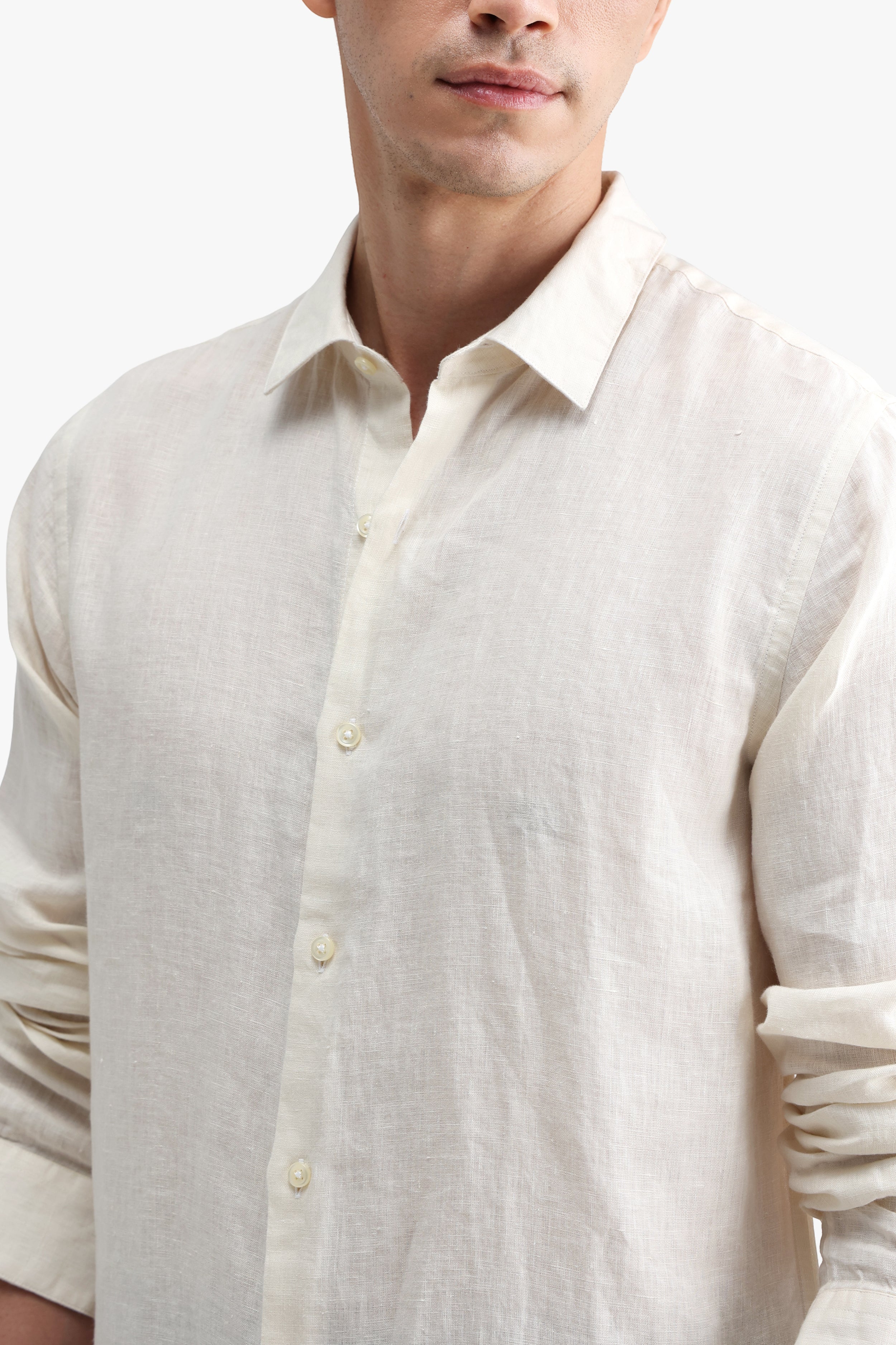 100% PURE LINEN FULL SLEEVE SHIRT