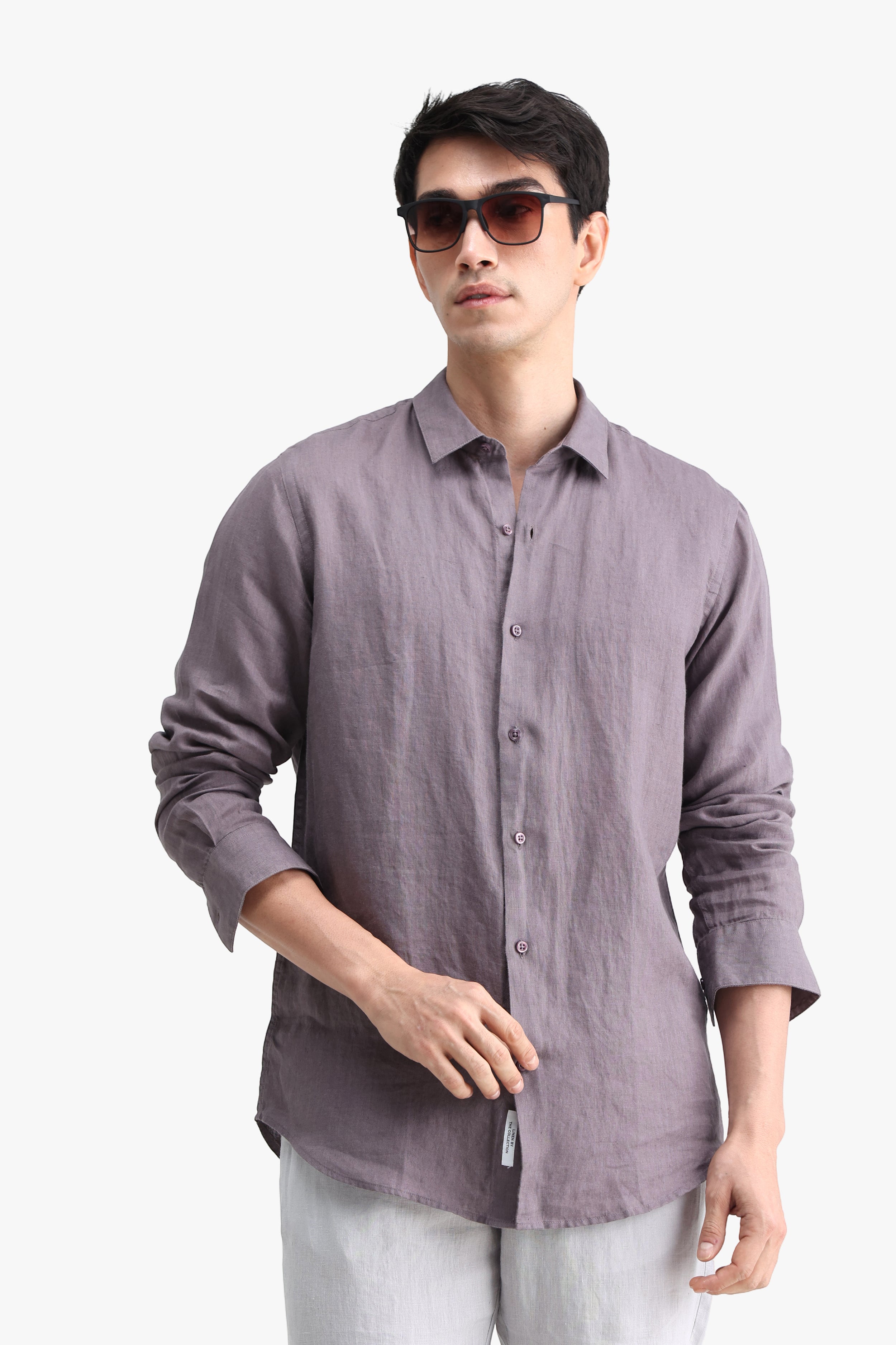 100% PURE LINEN FULL SLEEVE SHIRT