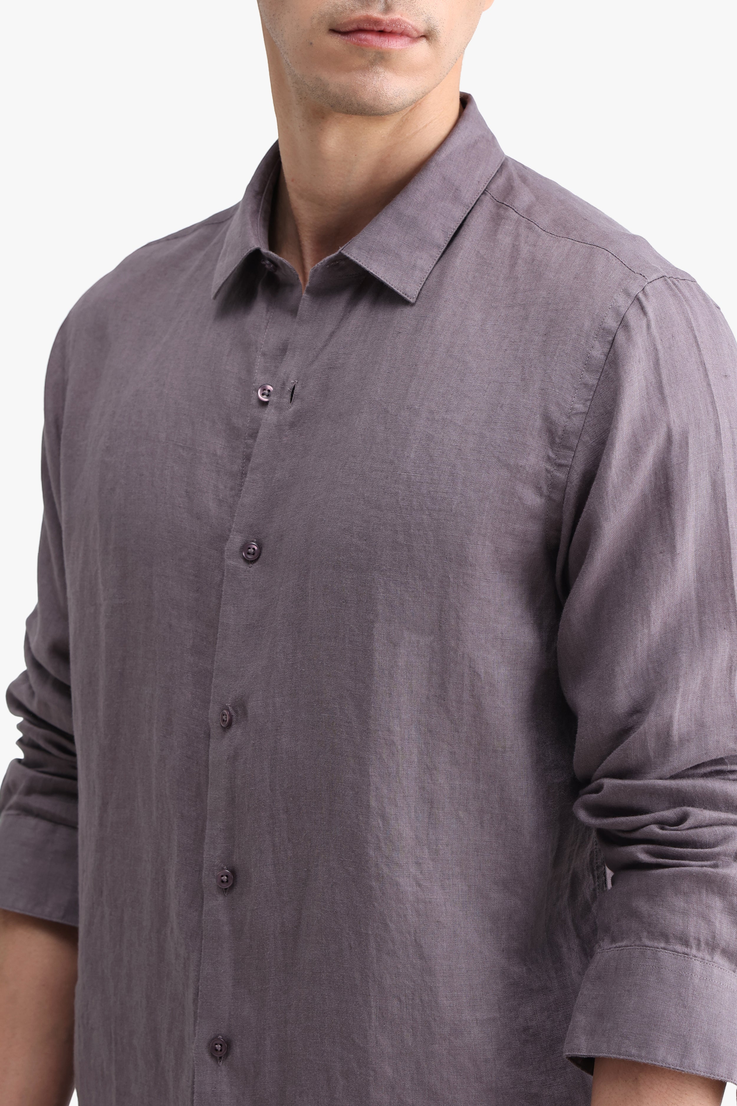 100% PURE LINEN FULL SLEEVE SHIRT