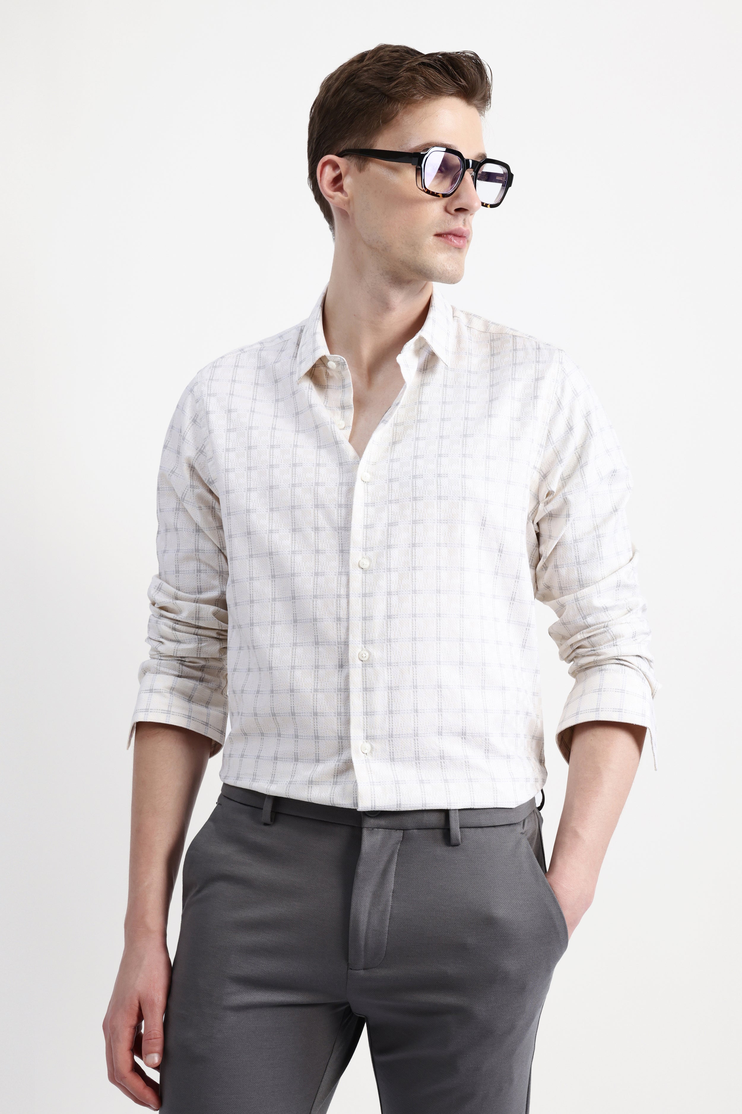 FULL SLEEVES CHECKED SHIRT