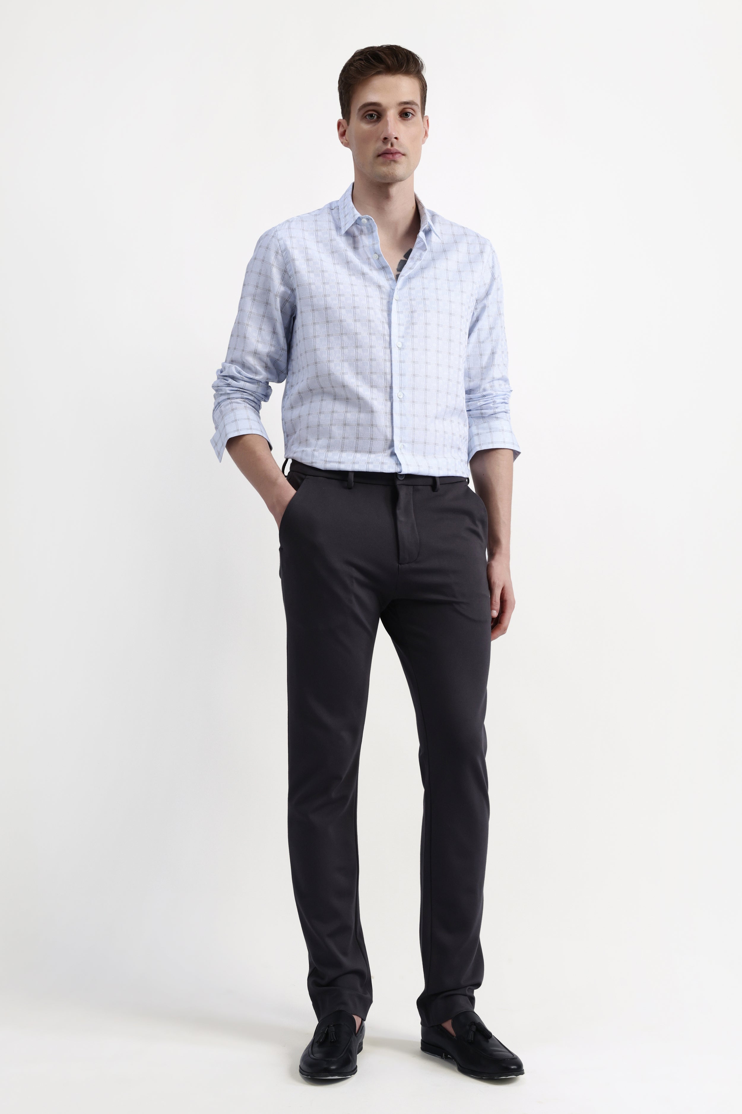 FULL SLEEVES CHECKED SHIRT