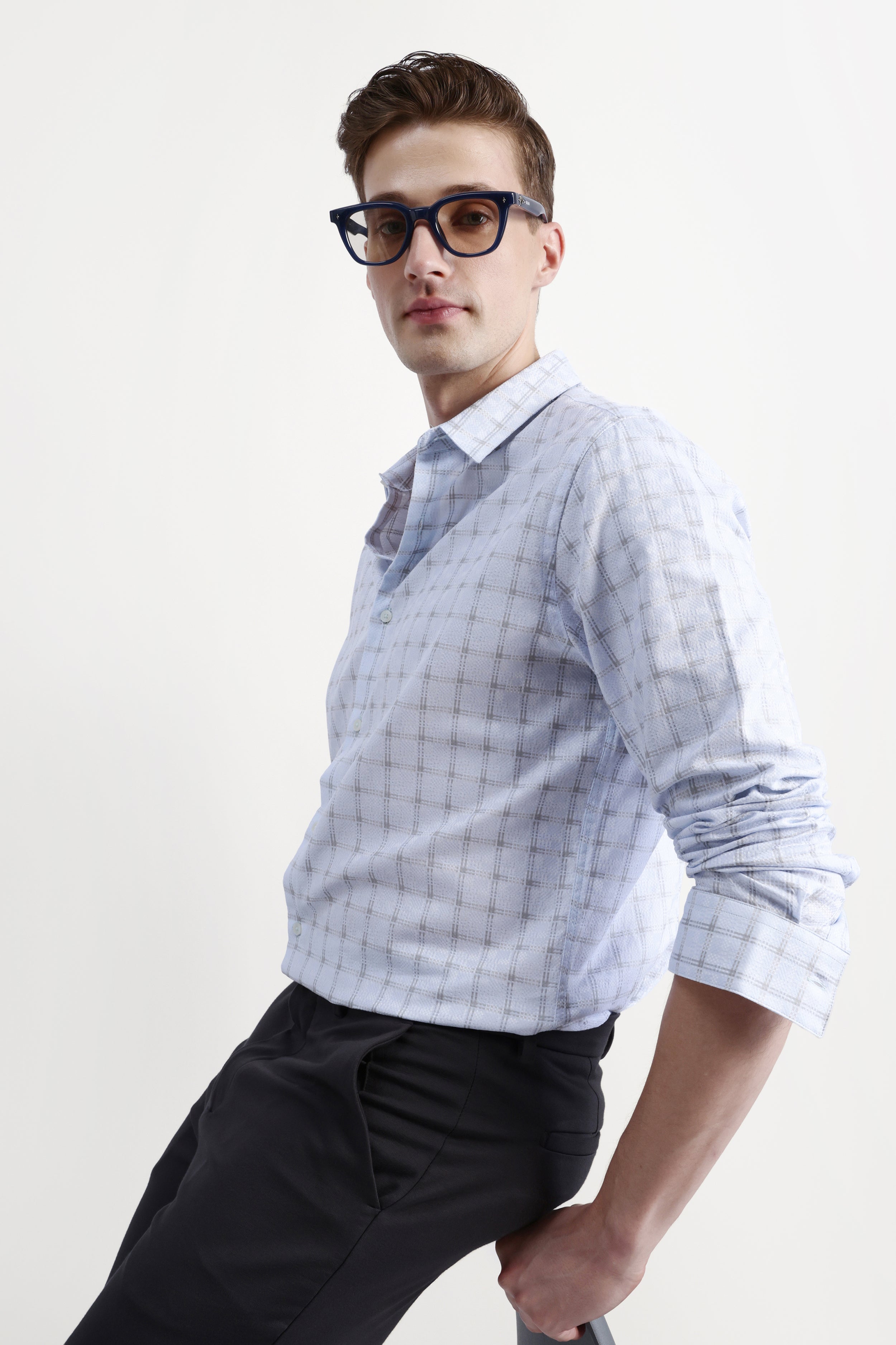 FULL SLEEVES CHECKED SHIRT