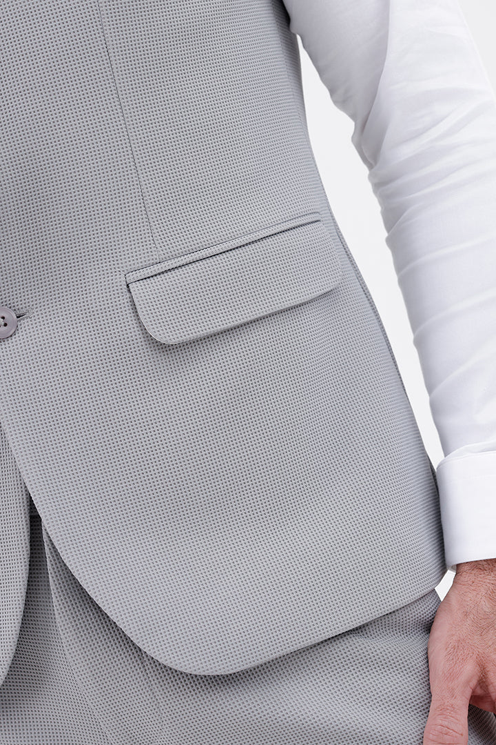 BLUE STRETCH WAISTCOAT