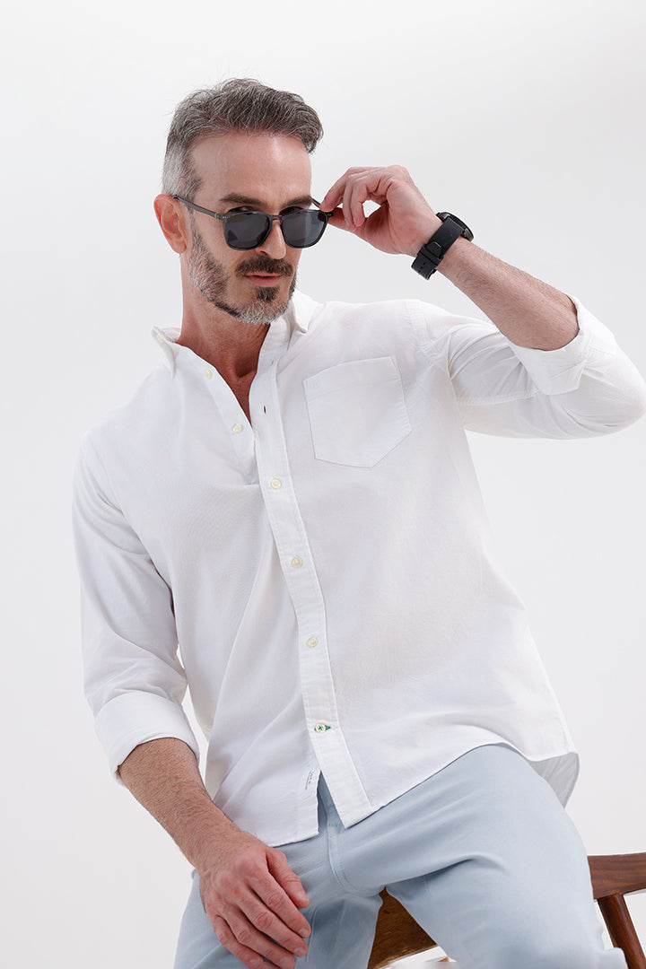 WHITE OXFORD SHIRT