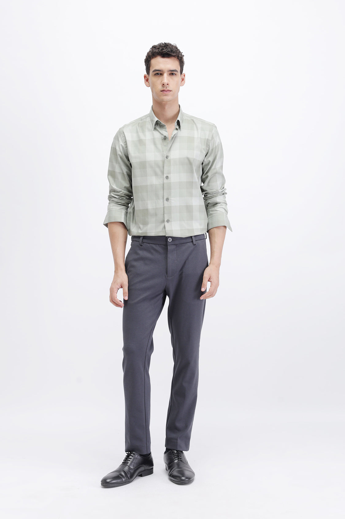 CHECKED TEXTURED SHIRT