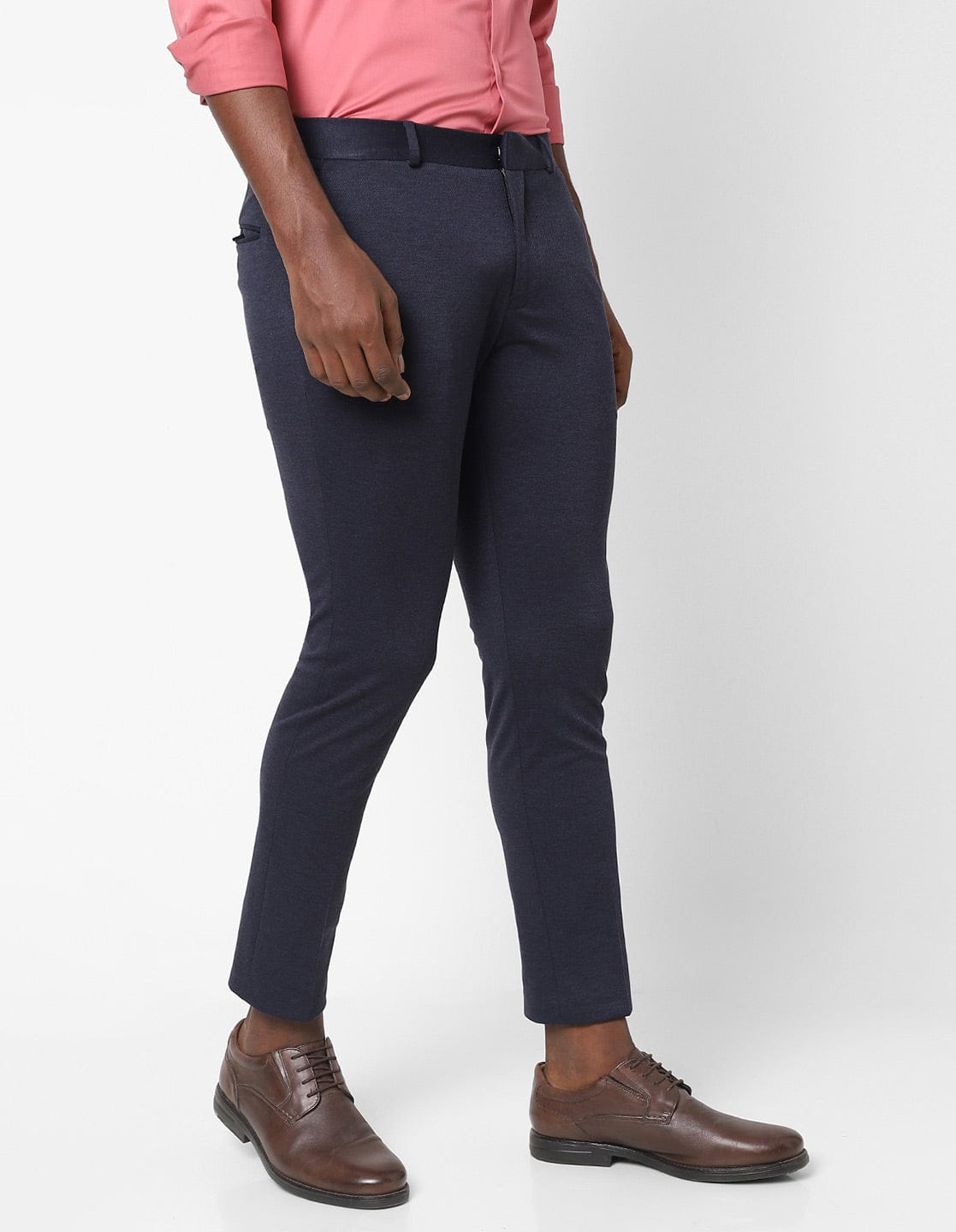 Navy Knitted Stretch Men&