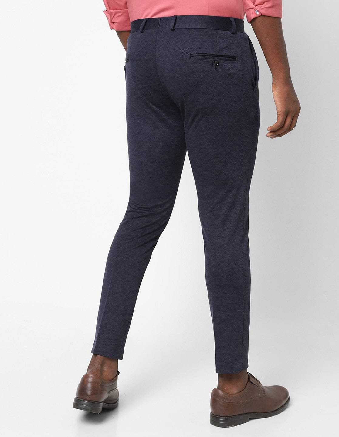 Navy Knitted Stretch Men&