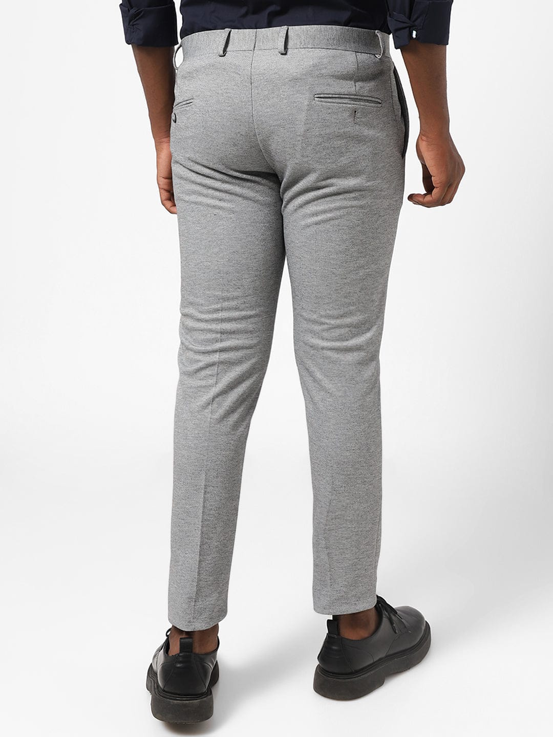Grey Knitted Stretch Men&