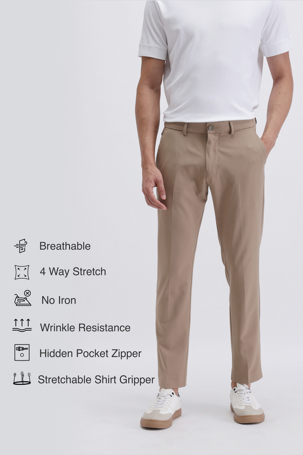 SLIM FIT CASUAL TROUSER