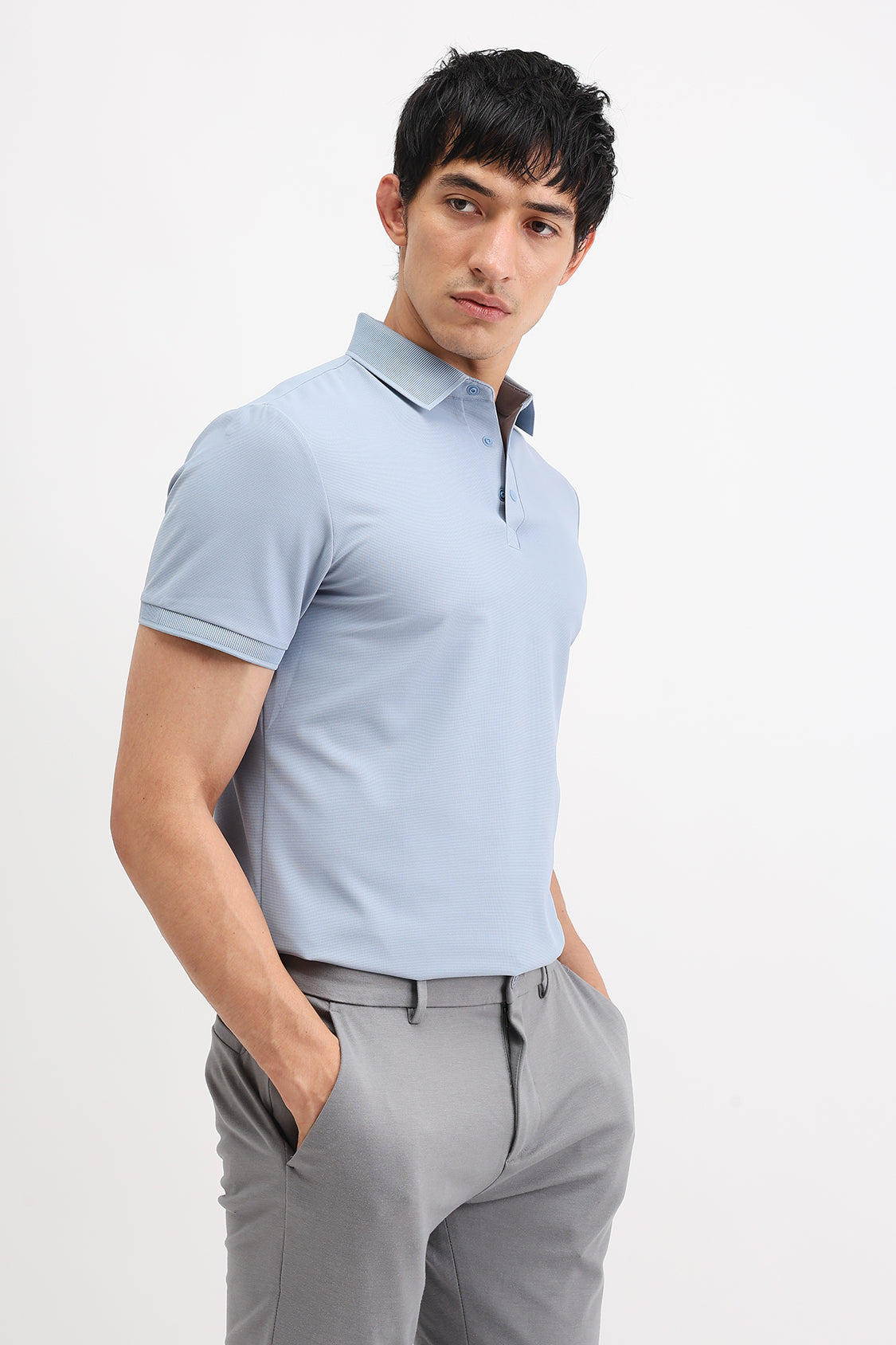 PLAIN POLO T-SHIRT