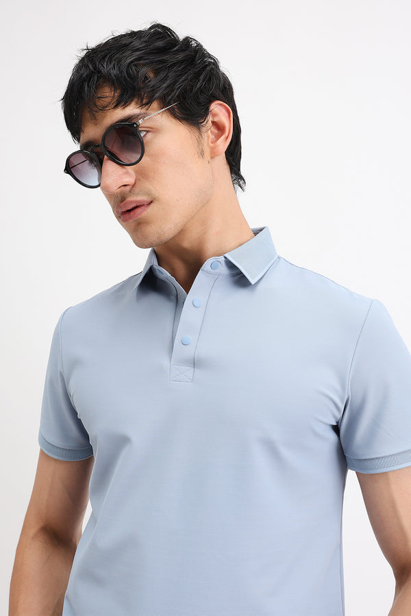 PLAIN POLO T-SHIRT