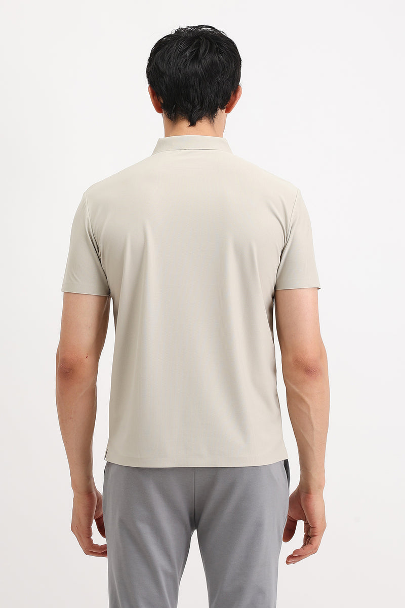 SHOULDER PIPING POLO T-SHIRT