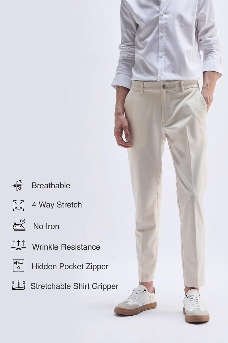 SLIM FIT CASUAL TROUSER