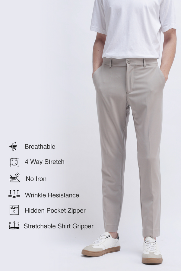 SLIM FIT CASUAL TROUSER