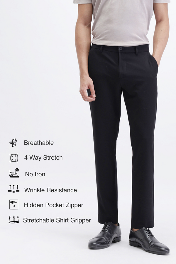 SLIM FIT CLASSIC SOLID TROUSER