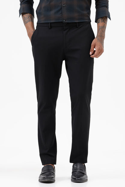 BLACK STRETCH TROUSER