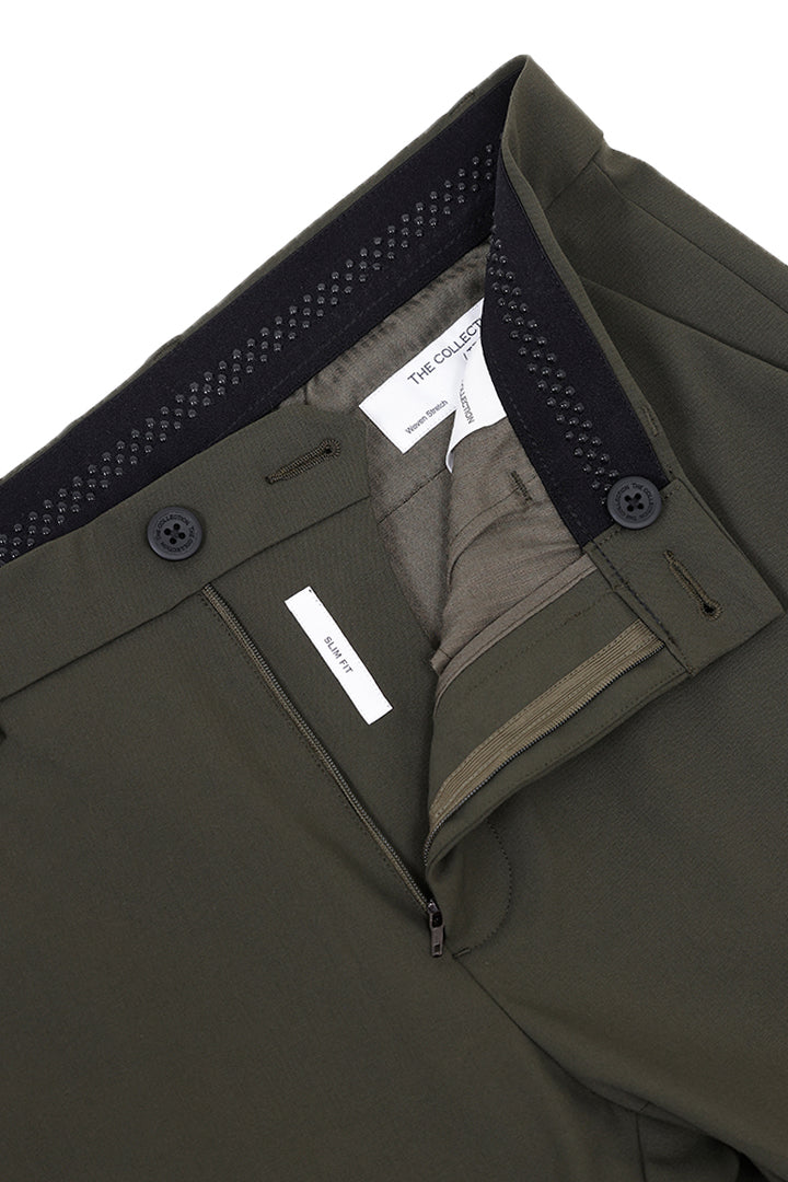 EARTHY OLIVE STRETCH TROUSER