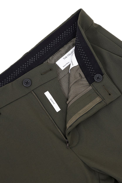 EARTHY OLIVE STRETCH TROUSER
