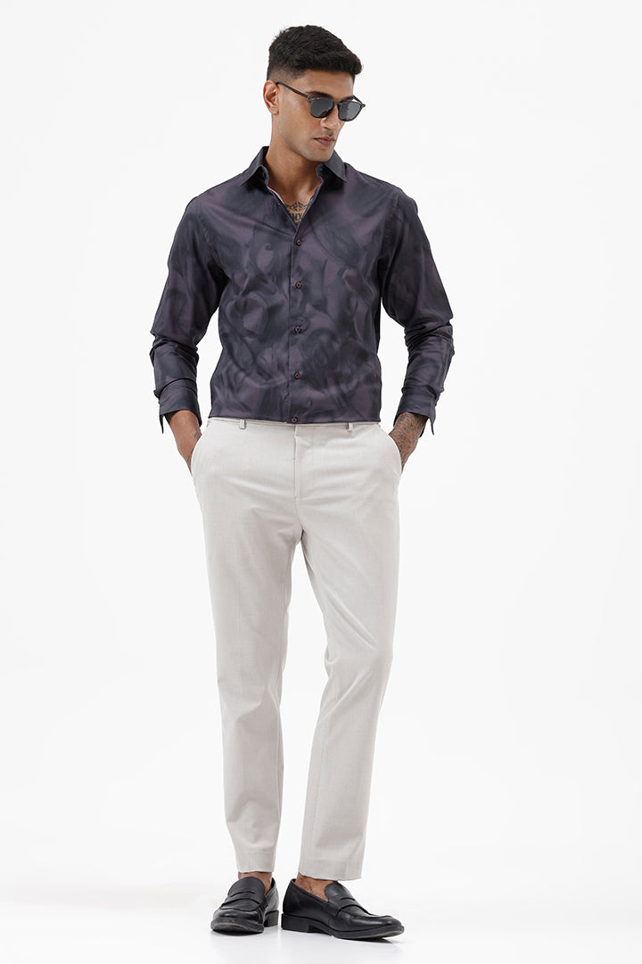 ELEGANT CREAM STRETCH TROUSER