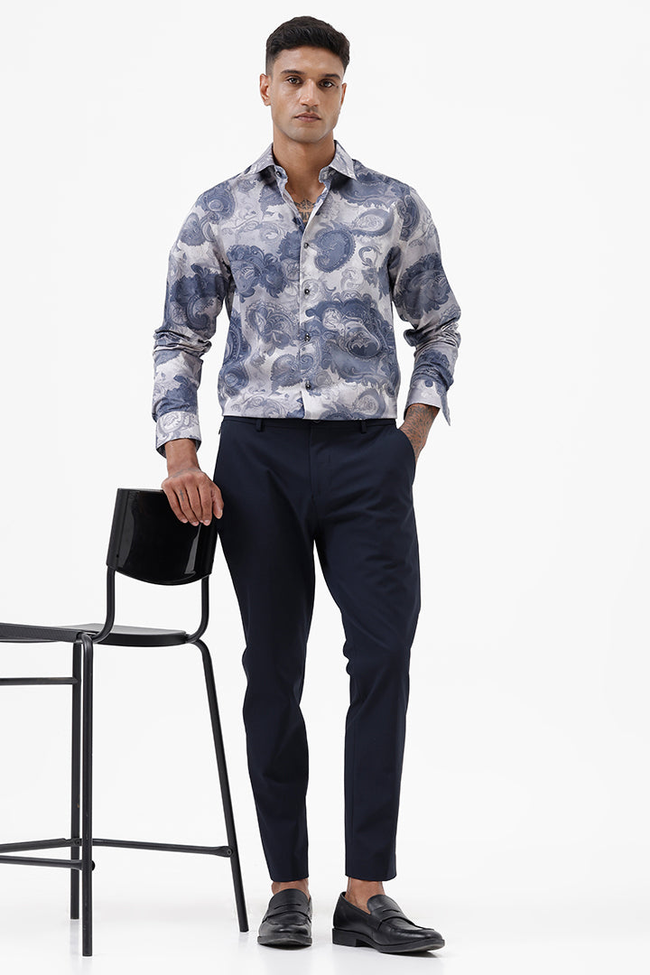 NAVY STRETCH TROUSER
