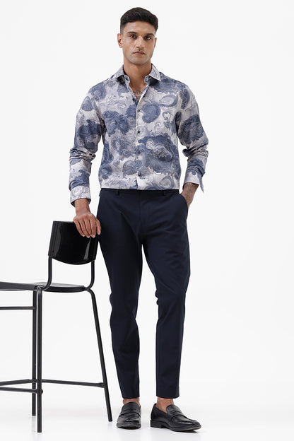 NAVY STRETCH TROUSER