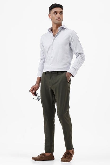 EARTHY OLIVE STRETCH TROUSER