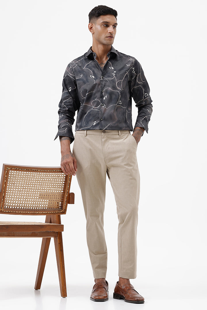 BEIGE STRETCH TROUSER