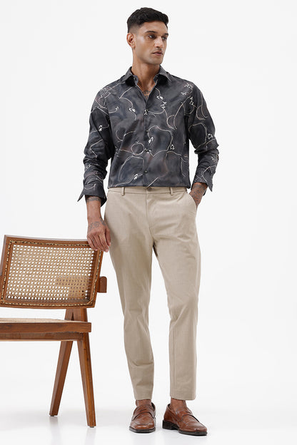 BEIGE STRETCH TROUSER