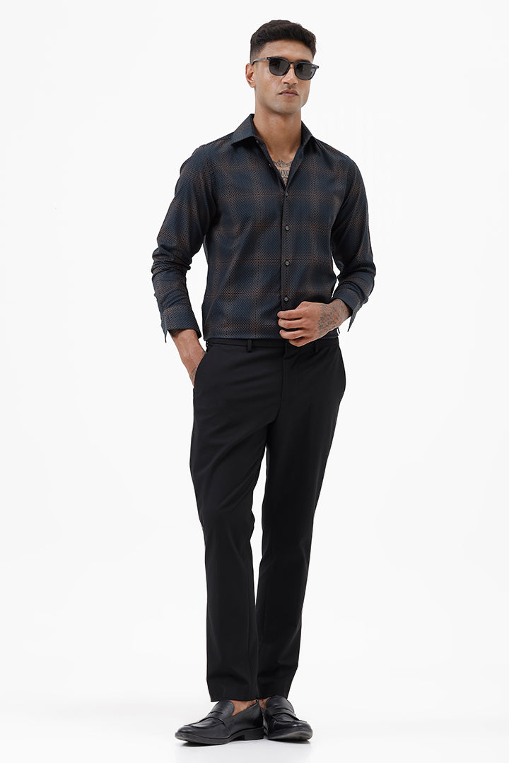 BLACK STRETCH TROUSER
