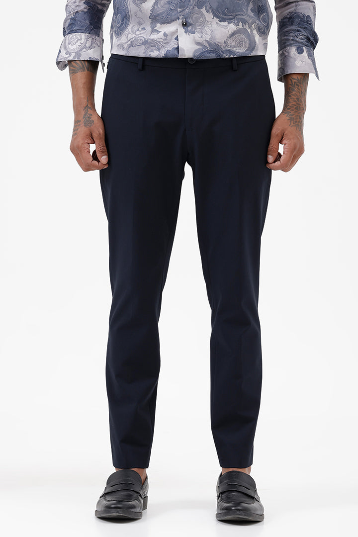 NAVY STRETCH TROUSER