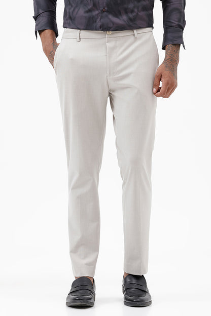 ELEGANT CREAM STRETCH TROUSER