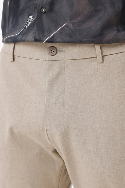 BEIGE STRETCH TROUSER