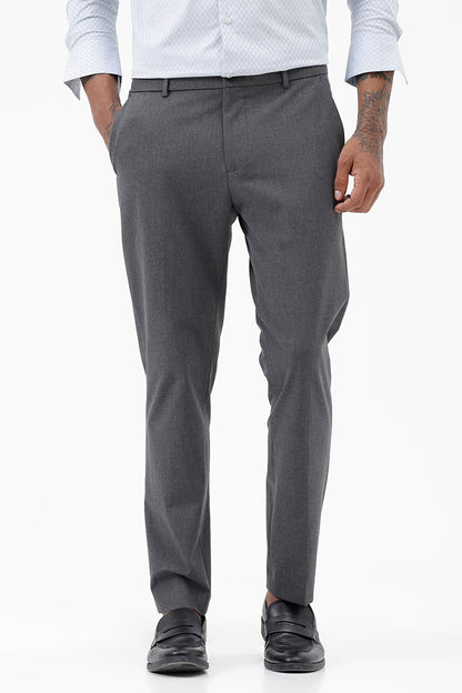 DARK GREY STRETCH TROUSER