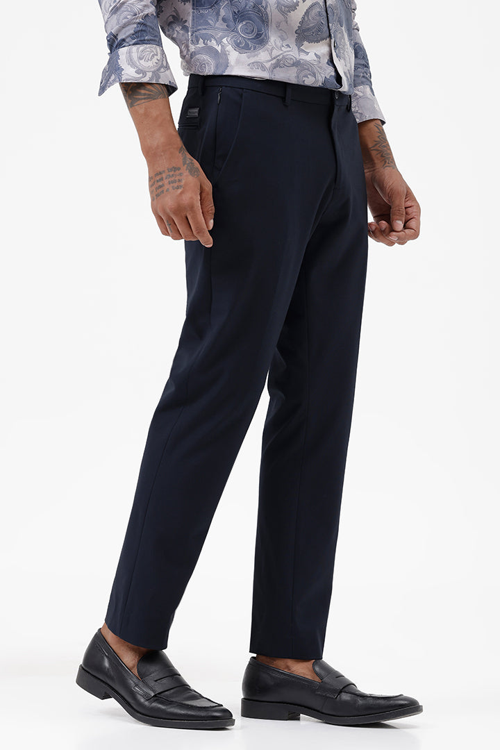 NAVY STRETCH TROUSER