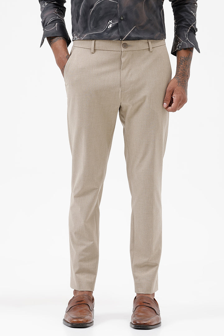 BEIGE STRETCH TROUSER