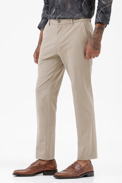 BEIGE STRETCH TROUSER