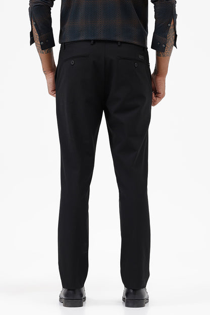BLACK STRETCH TROUSER