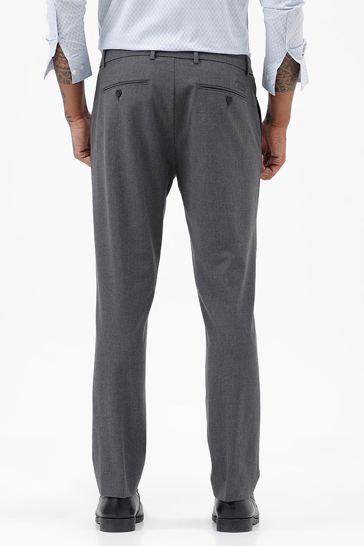 DARK GREY STRETCH TROUSER