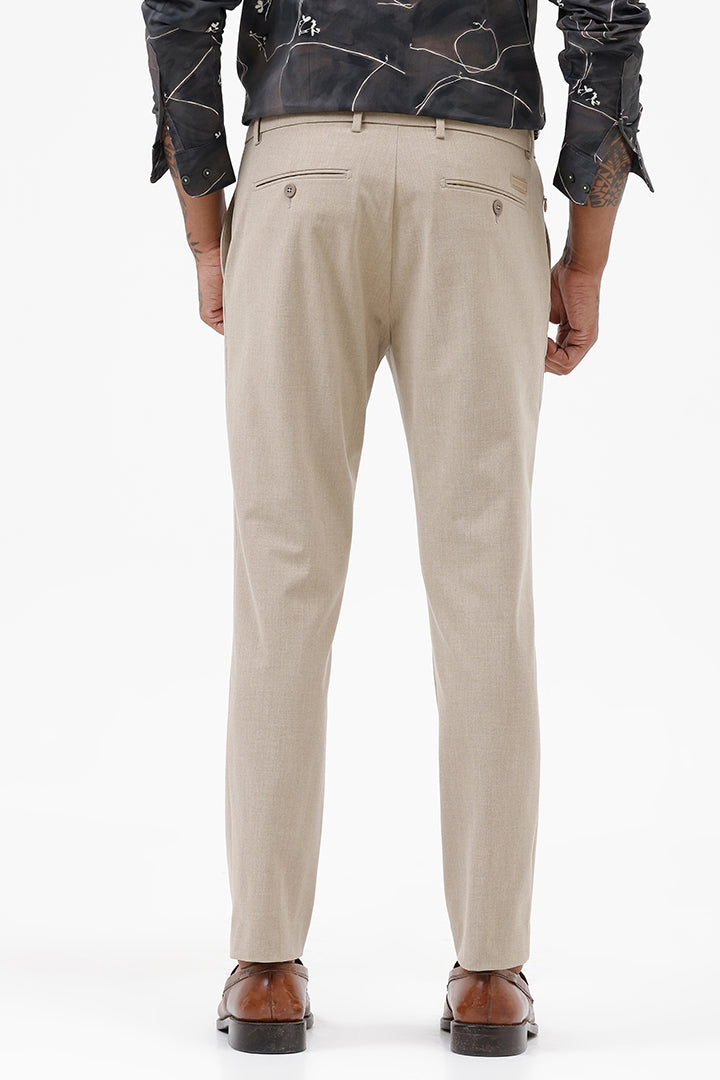 BEIGE STRETCH TROUSER
