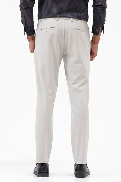 ELEGANT CREAM STRETCH TROUSER