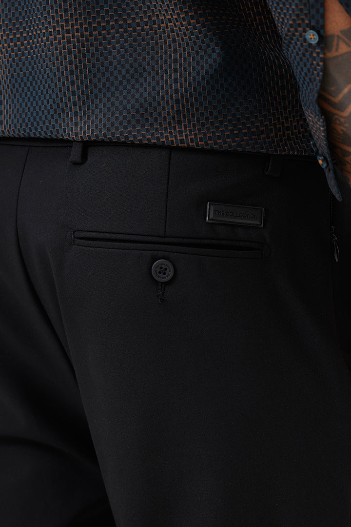 BLACK STRETCH TROUSER
