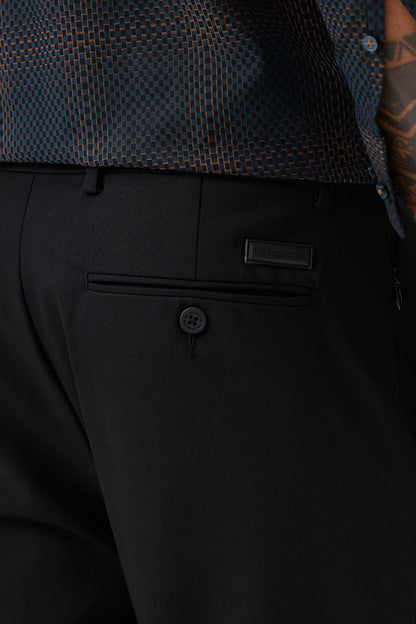 BLACK STRETCH TROUSER