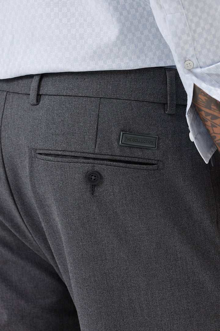 DARK GREY STRETCH TROUSER