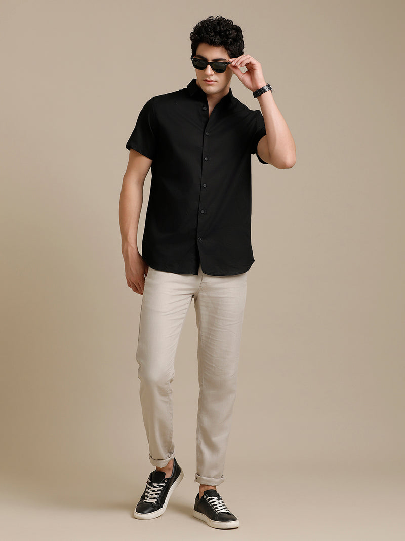 Black Short Sleeve Shirt