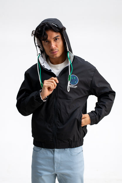 REVERSIBLE MONOGRAM PRINTED JACKET