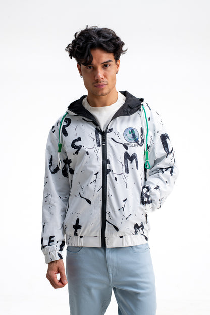 REVERSIBLE MONOGRAM PRINTED JACKET