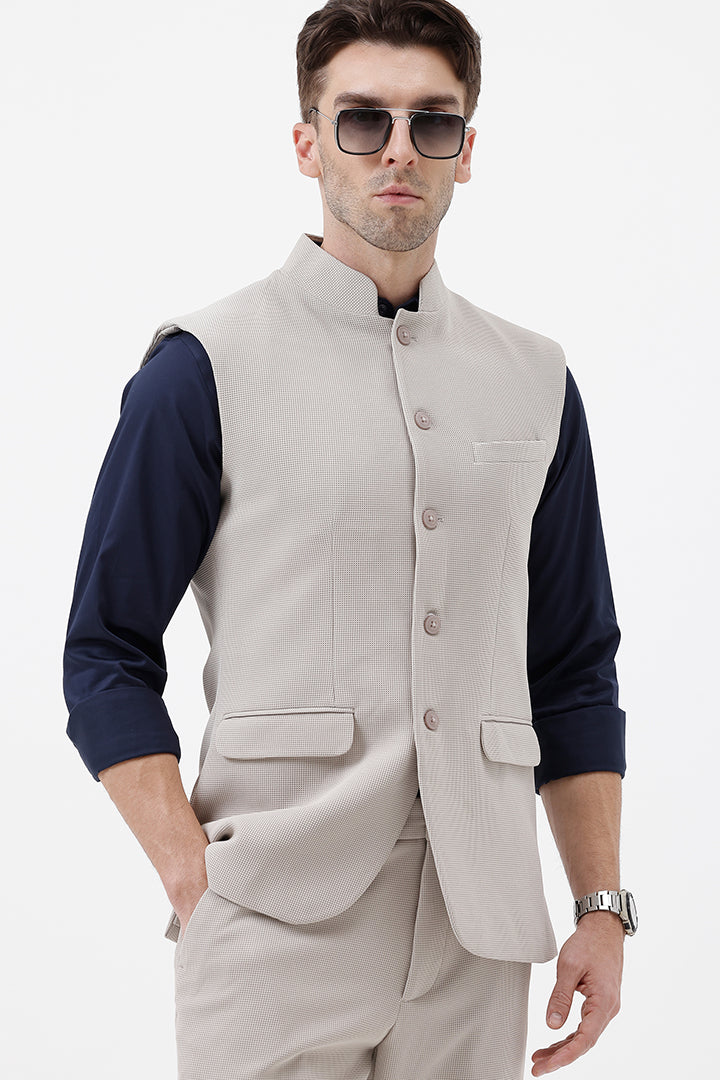 LIGHT GREY- 7 WAISTCOAT