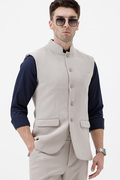 LIGHT GREY- 7 WAISTCOAT