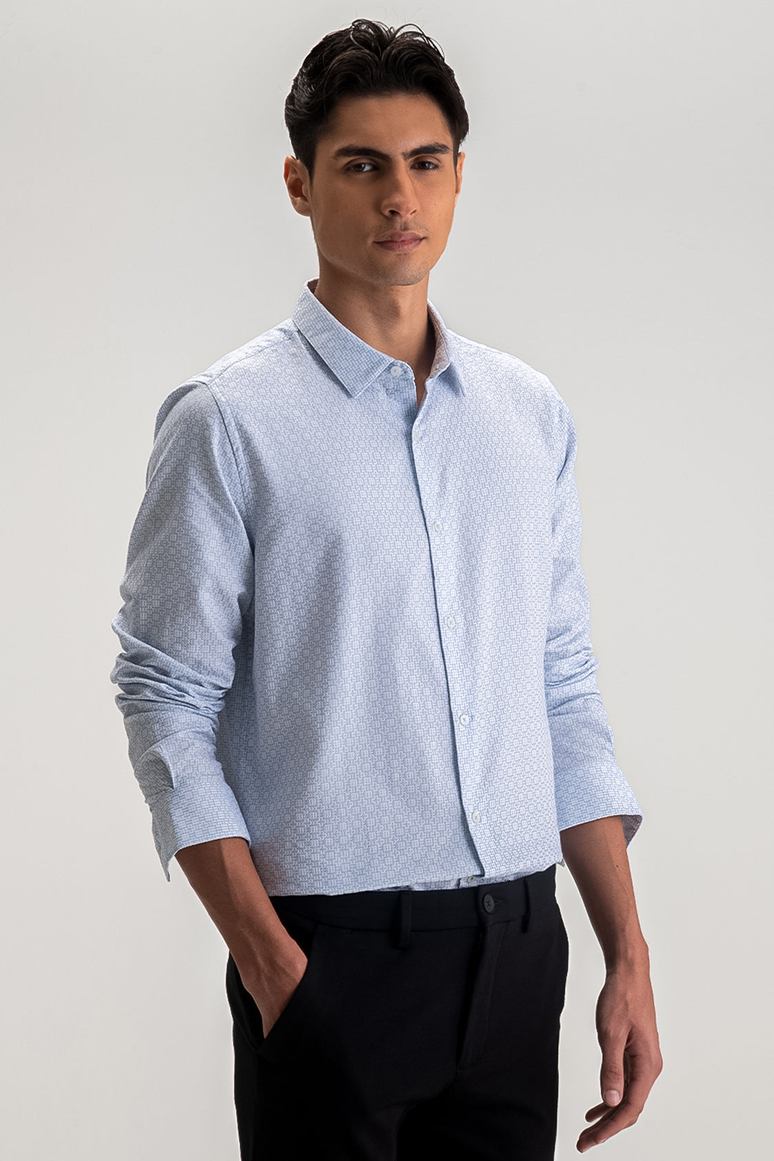 FULL SLEEVES JACQUARD SHIRT